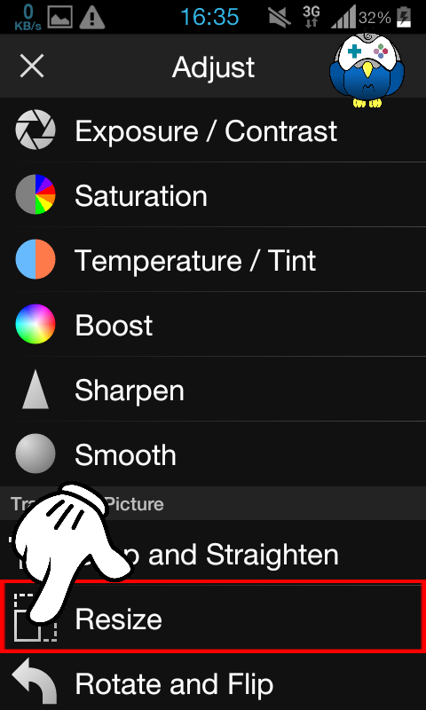 Langkah kedua cara mengganti wallpaper ePSXe Android