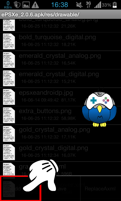Langkah ke empat cara mengganti wallpaper ePSXe Android